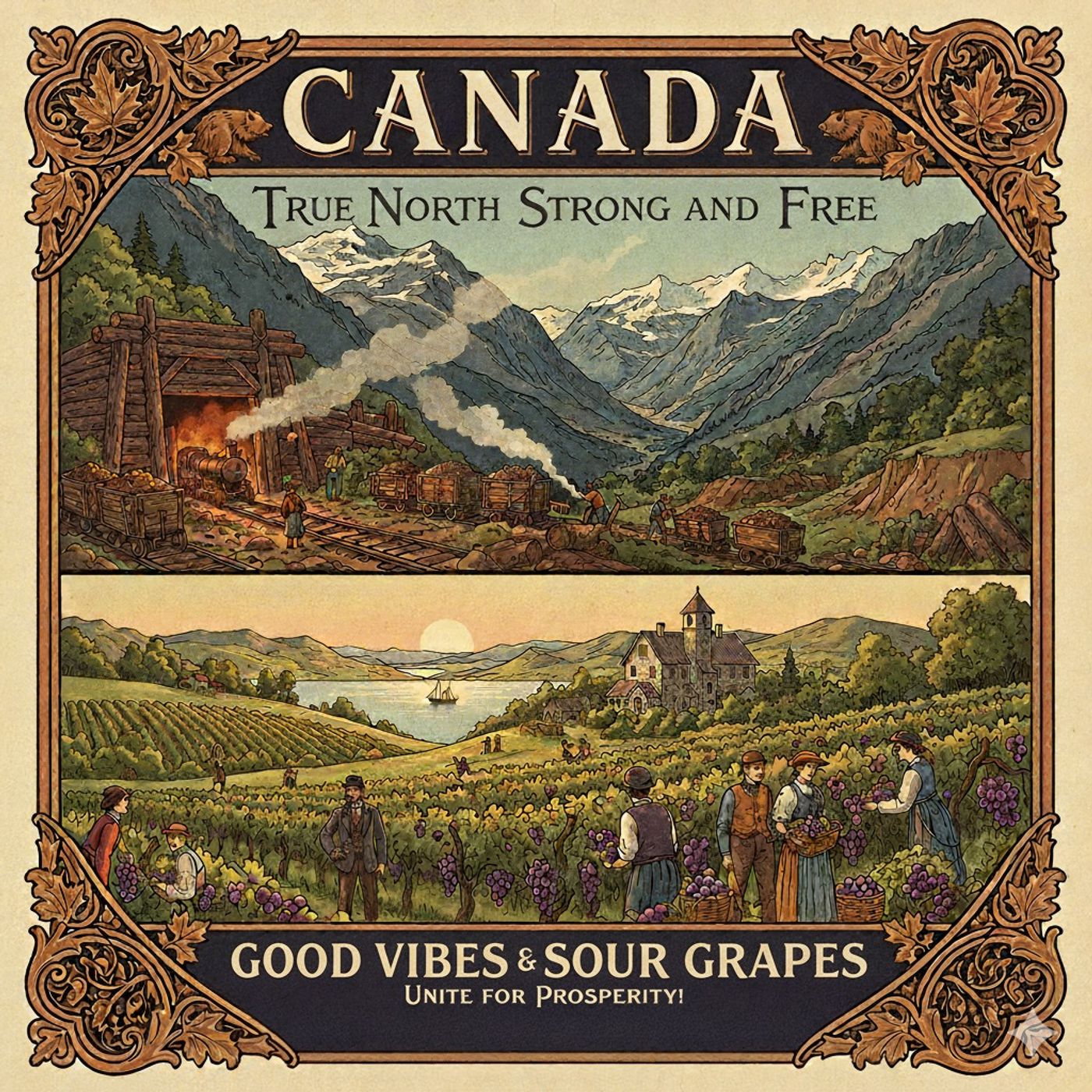 Nation Building of Good Vibes and Sour Grapes